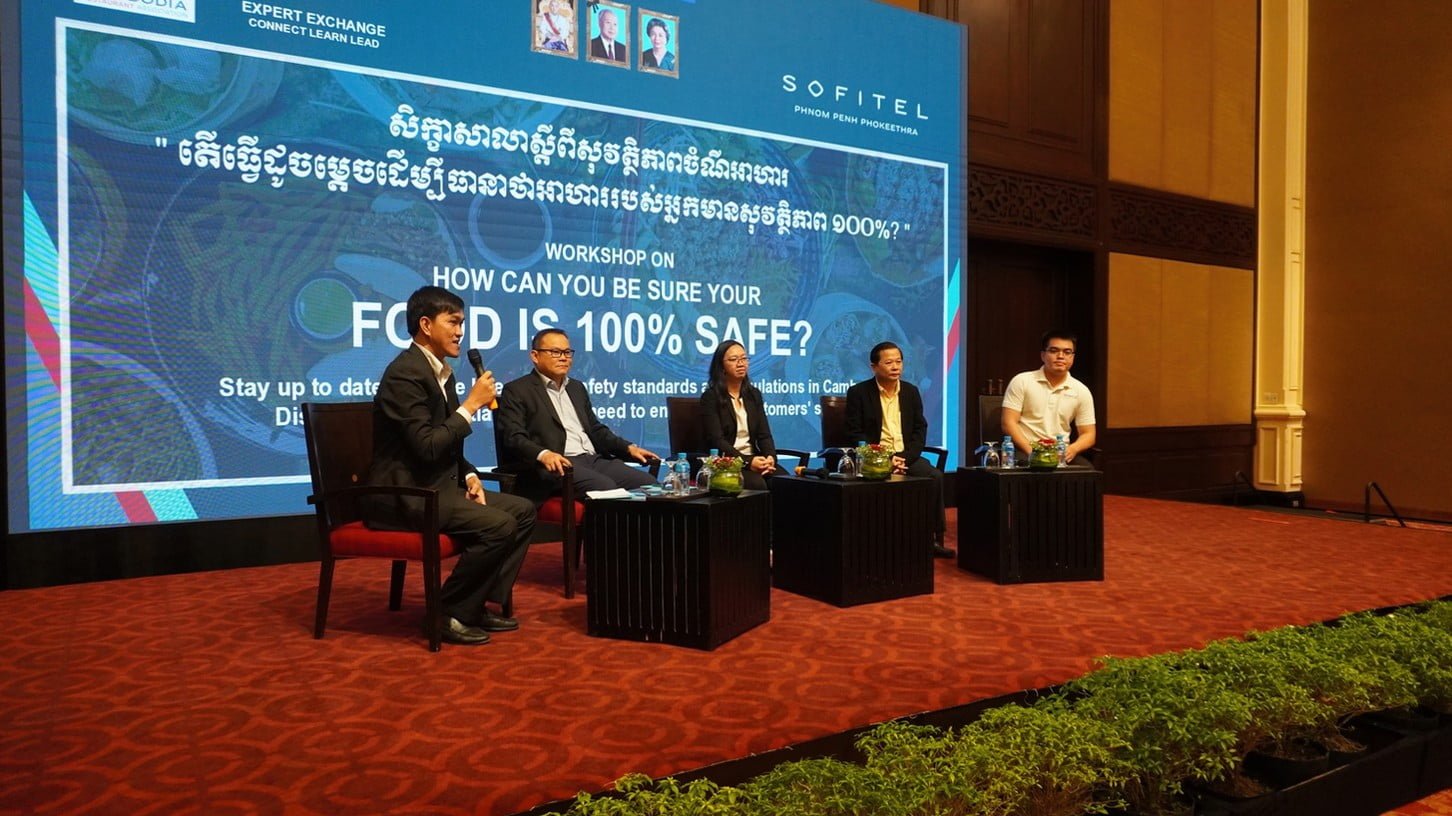 Forum on food safety organized by the Cambodia Restaurant Association at the end of July
